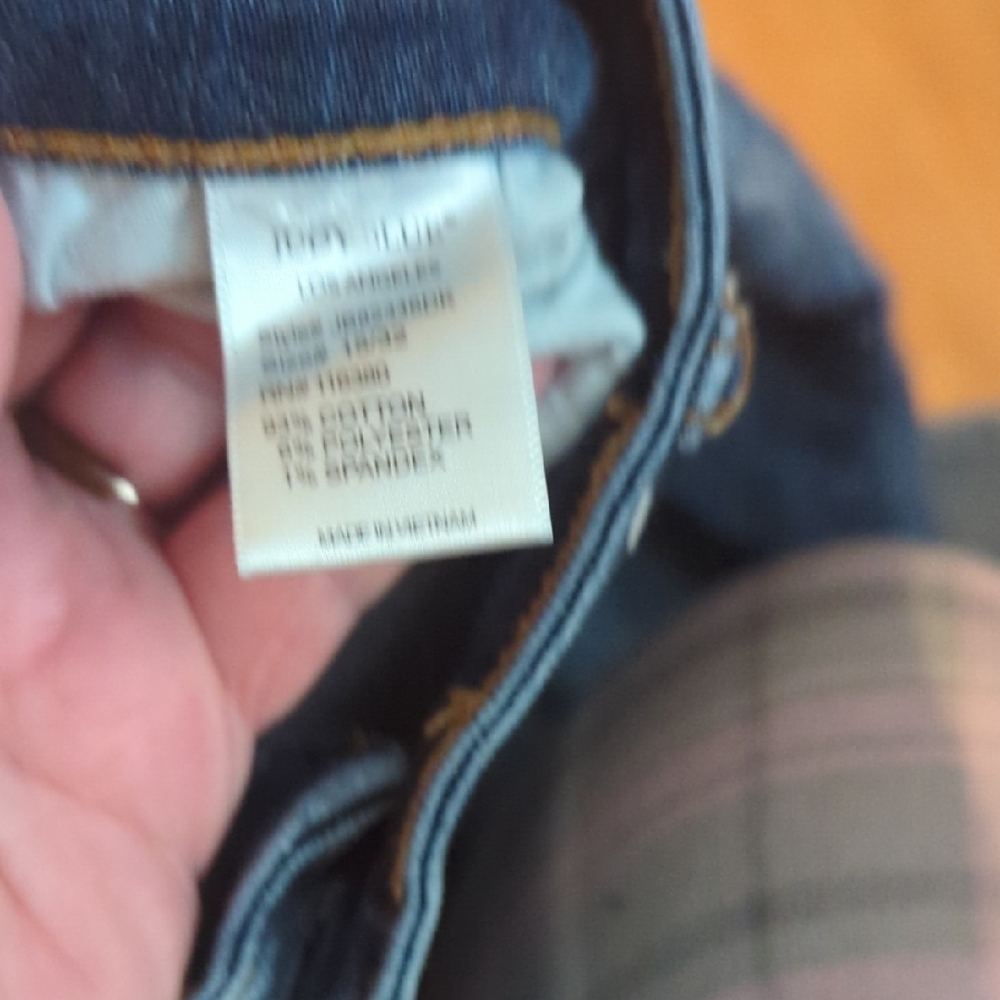 Judy Blue Denim Straight Leg Jeans in Deep Blue - Picture 4 of 4